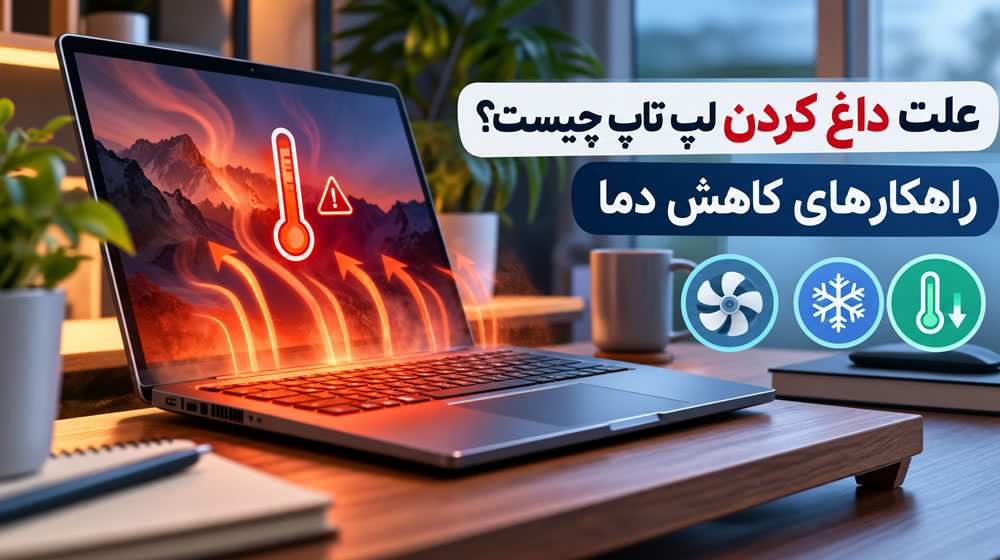 علت داغ کردن لپ تاپ چیست؟ راهکارهای کاهش دما